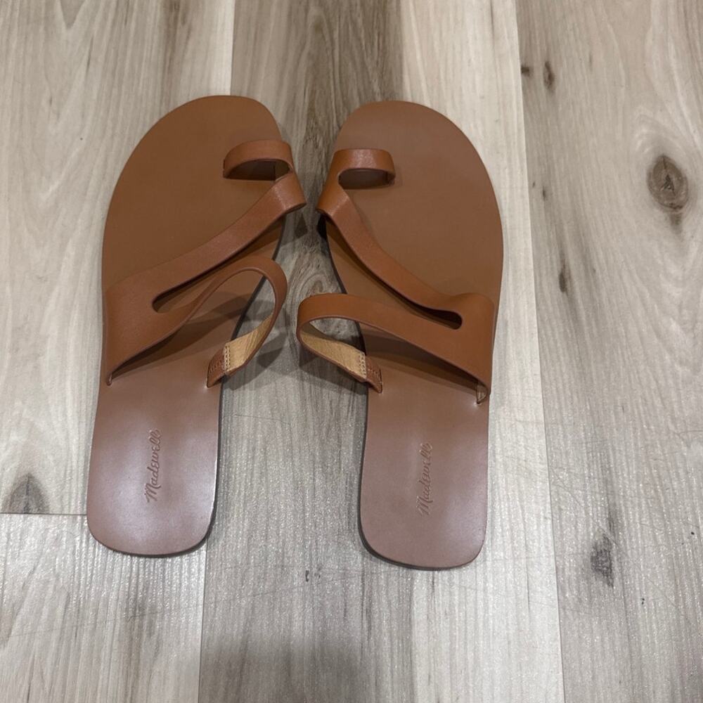 Madewell The Gabi Asymmetrical Strap Sandal Tan Women's Size 9